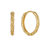 14K Solid Gold Aurelia Hoops