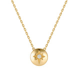 14K Sold Gold Astria Northern Star Necklace