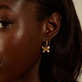 Beautiful Butterfly Hoop Earrings
