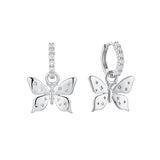 Beautiful Butterfly Hoop Earrings